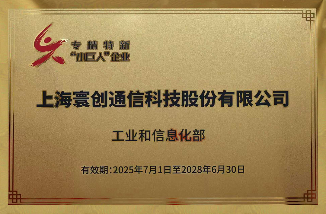 初心不改 砥砺前行:上海寰创通过国家专精特新“小巨人”企业复审